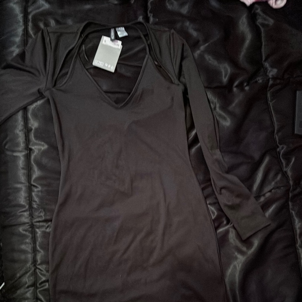 Chic Black Long Sleeve Dress